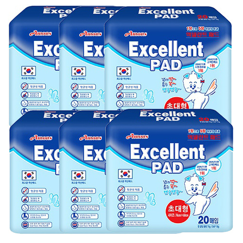 엑셀런트 초대형 패드 (20매)X6개(1타) (품절)
