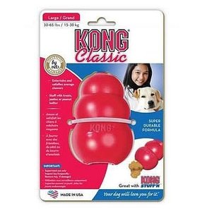 KONG 콩 클래식 기능성 장난감 (빨강색)